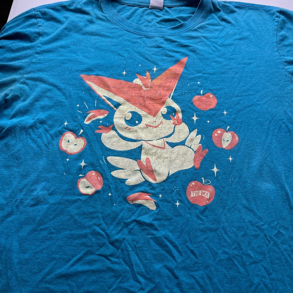 Pokémon Teal Tee Shirt Size L